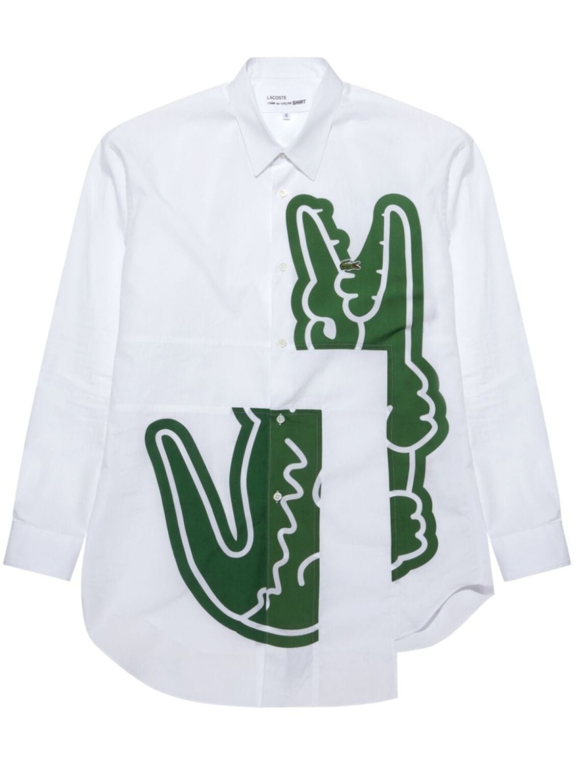 

Comme Des Garçons Shirt рубашка с вышитым логотипом, белый