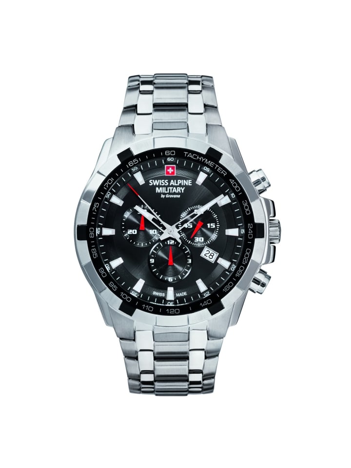 

Swiss Military Кварцевые часы 7043.9137SAM серебристого цвета