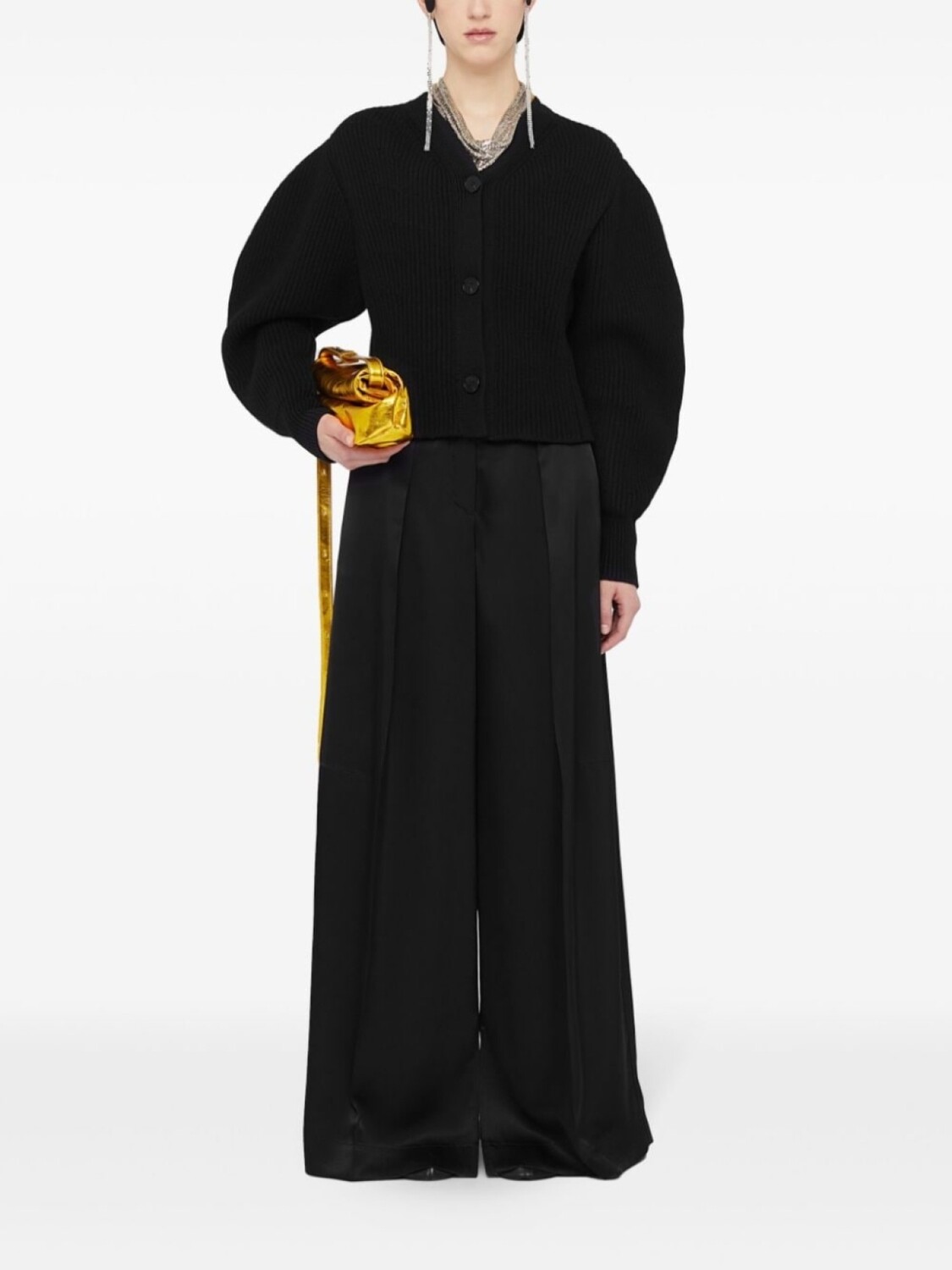 

Jil Sander кардиган на пуговицах с длинными рукавами, черный