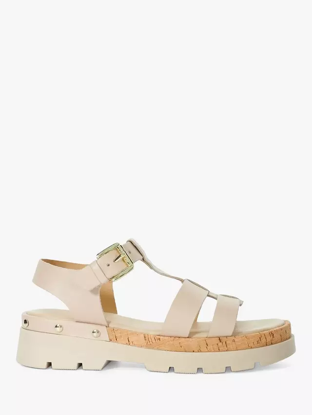 

Сандалии Dune Laplin Block Heel Leather, цвет blush