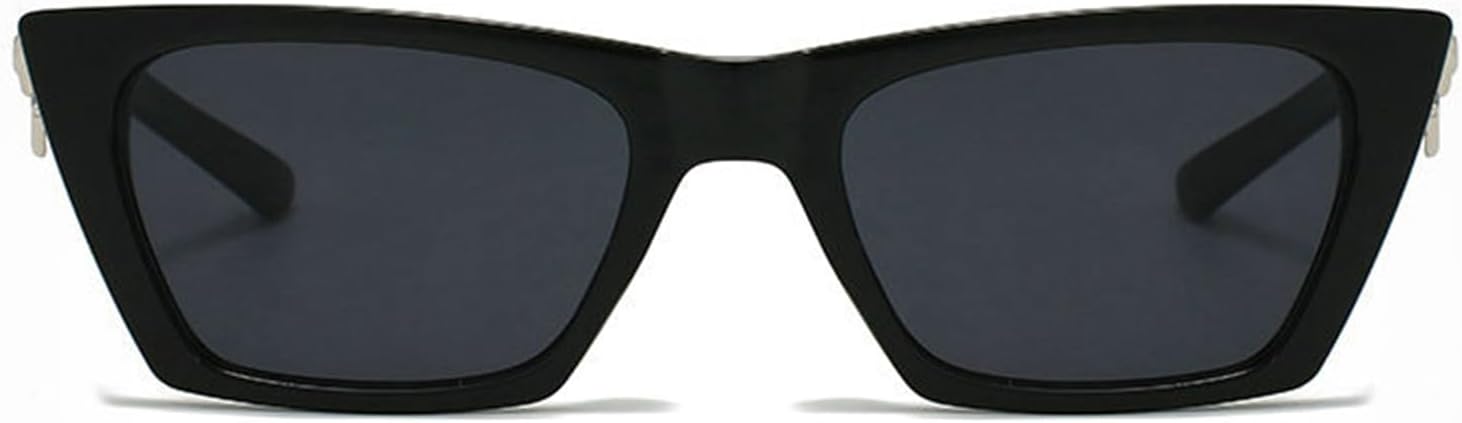 

Солнцезащитные очки Willochra прямоугольной формы в стиле ретро с бантом для женщин и мужчин, винтажные квадратные очки в стиле 90-х, модные в духе Y2K, маленькие, милые, для вечеринок, модель F27, Black