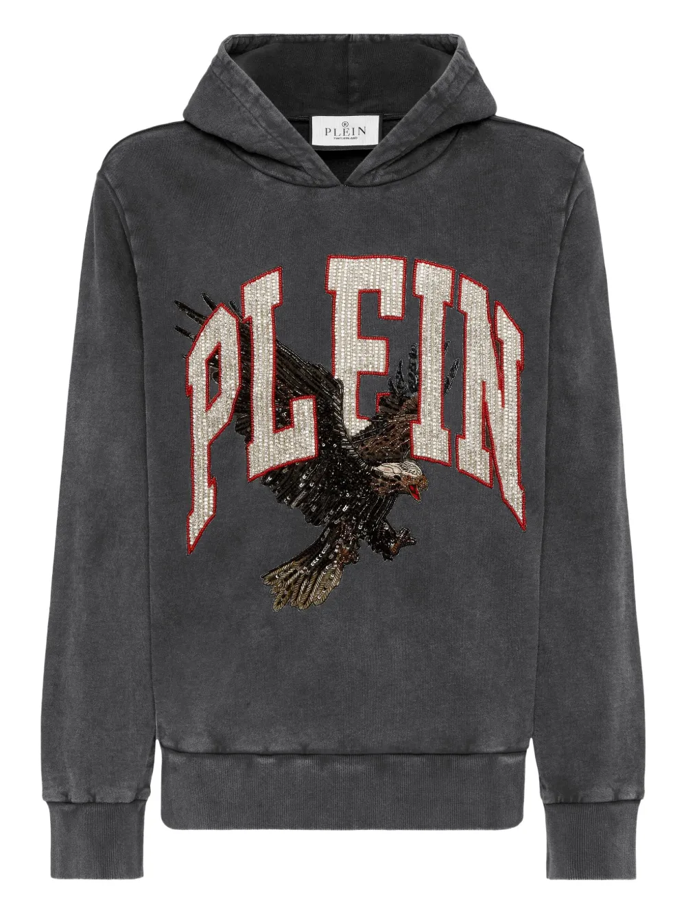 

Декорированное худи Philipp Plein, черный