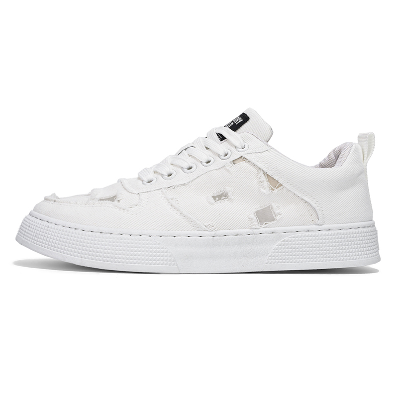

Bull charm Мужские низкие скейтерские кеды белые, цвет White