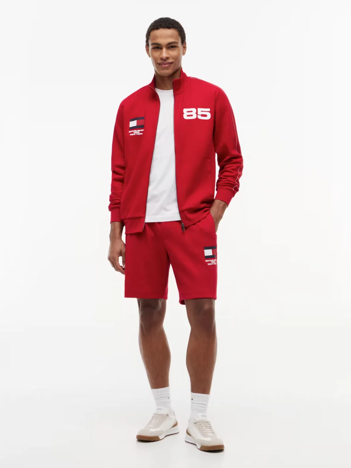 Толстовка на молнии с надписью 'СТРАНЫ' Tommy Hilfiger, Red — фото 4