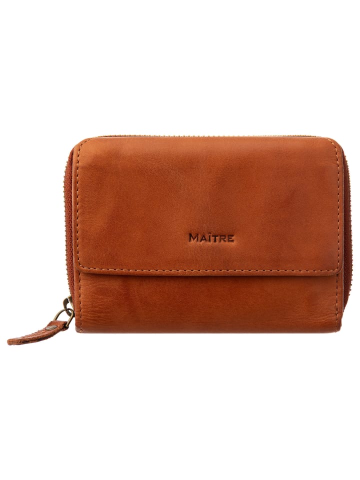 

Maître Кошелек Dagrete 4060001882, горизонтальный формат, кожа из коровьей шкуры коньячного цвета