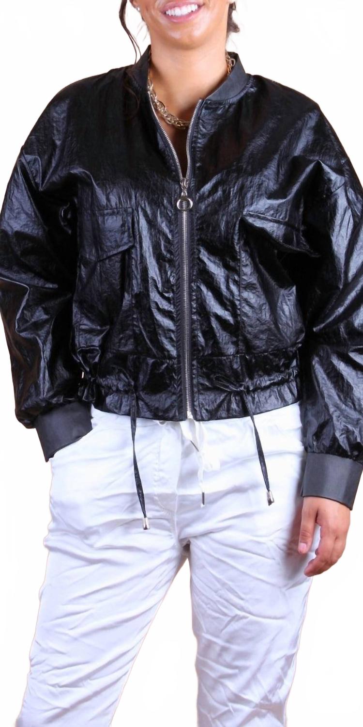 

Черная бомбер Ornella GIGI MODA