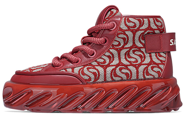 

Кроссовки для образа жизни унисекс средней высоты Salaxi, цвет Red (Fleece-Lined)