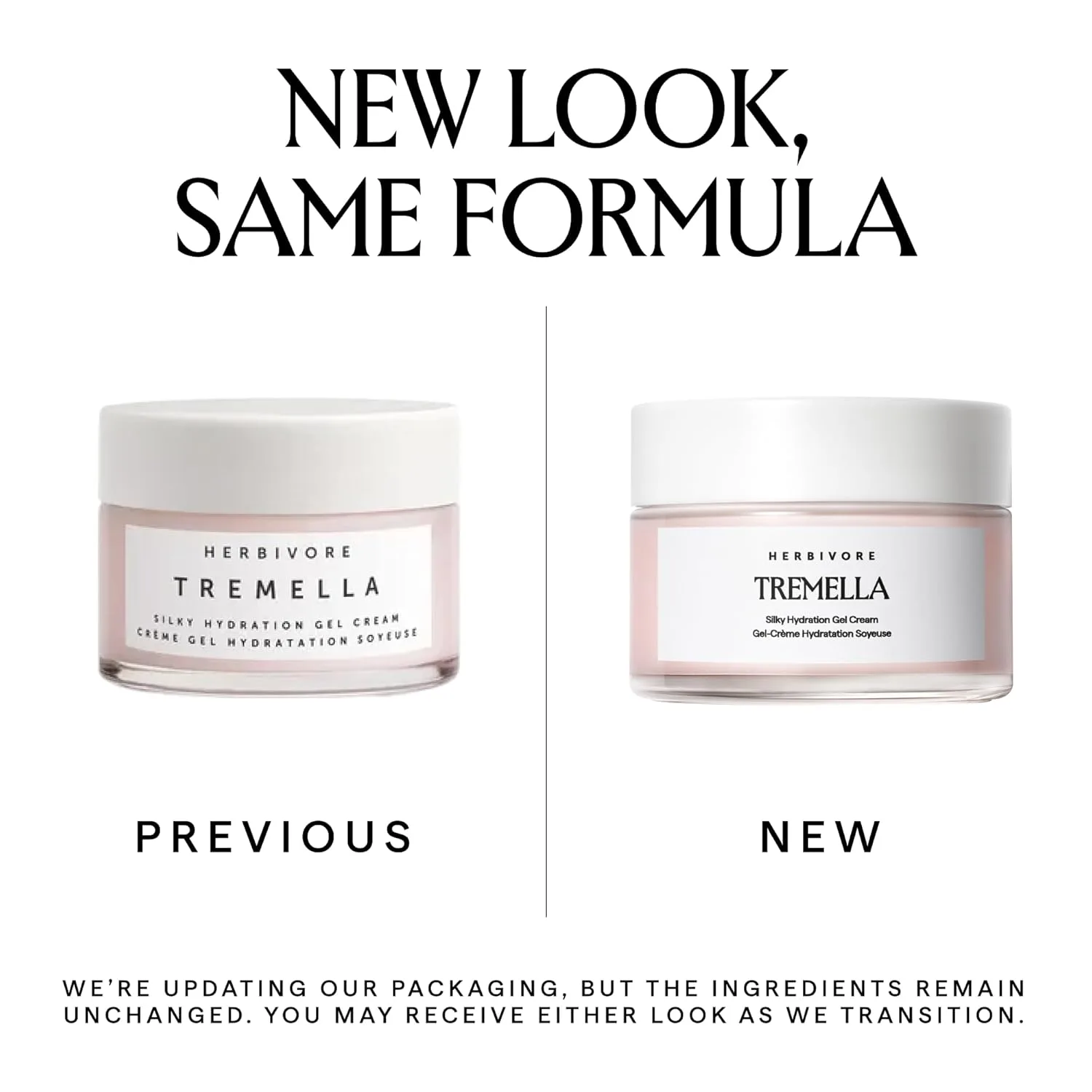 Крем для лица Herbivore — Tremella Silky Hydration Gel Cream - Увлажняющий легкий со скваланом, на растительной, 50 мл — фото 2