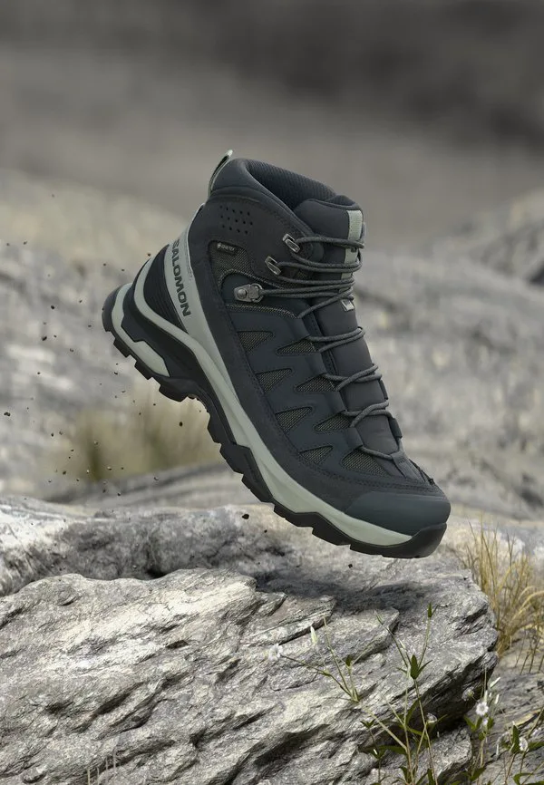 Походные ботинки quest echo gtx Salomon, Asphalt/Wrought Iron/Aspargus Green