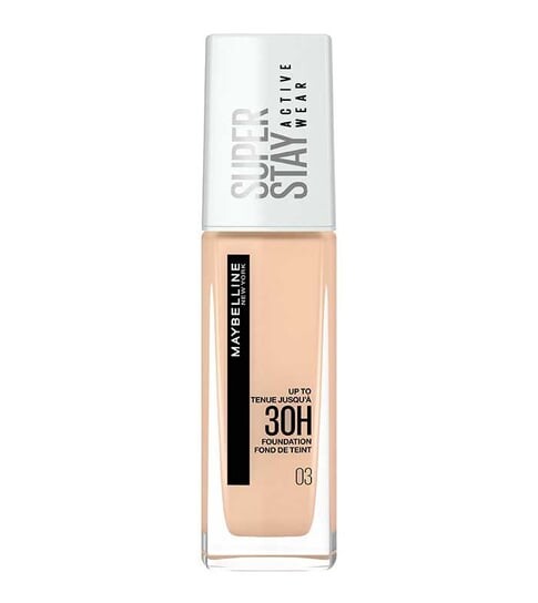 

Тональный крем Super Stay Active Wear 30H, Стойкий тональный крем для лица 03 True Ivory, 30 мл Maybelline