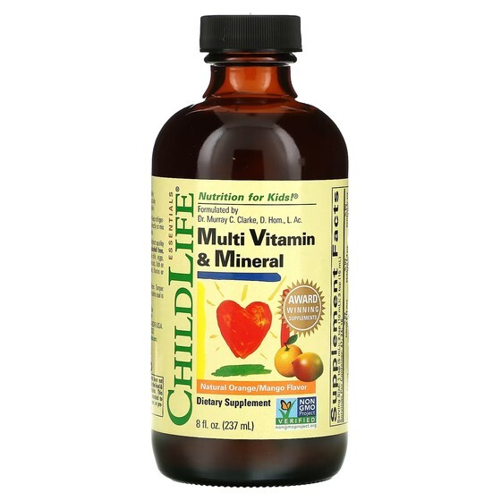 

Мультивитамины ChildLife Essentials апельсин-манго, 237 мл