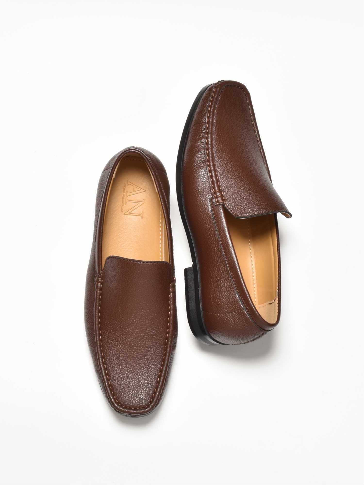 Лоферы AN AN by LUCIUS, Brown Grain — фото 2