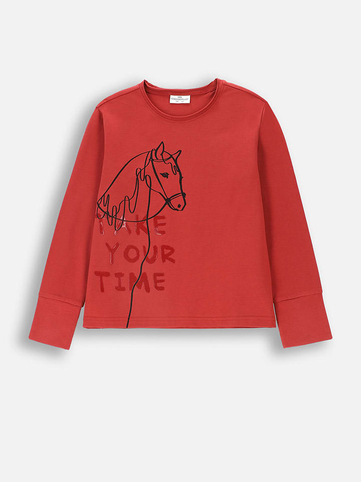 

Coccodrillo Футболка с длинными рукавами красного цвета