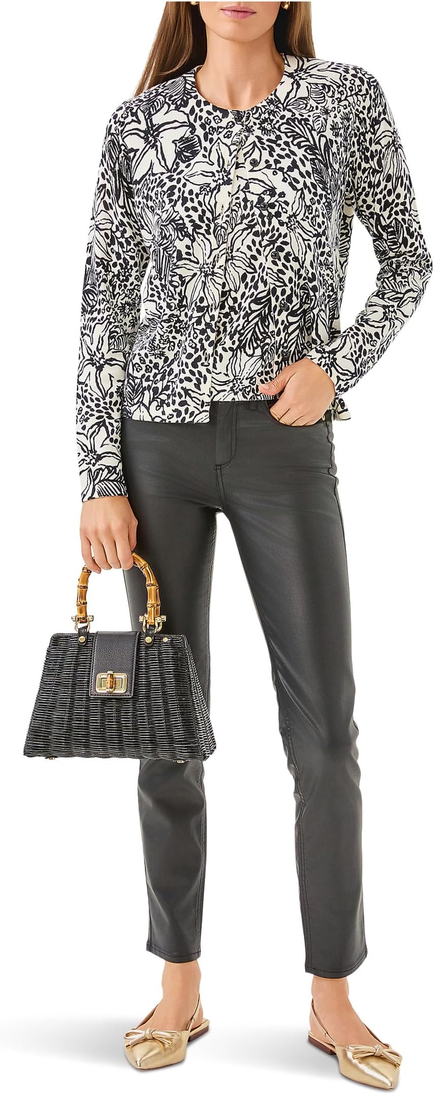 

Свитер Lilly Pulitzer Women's Fairley Cardigan, Onyx Lots To Spot