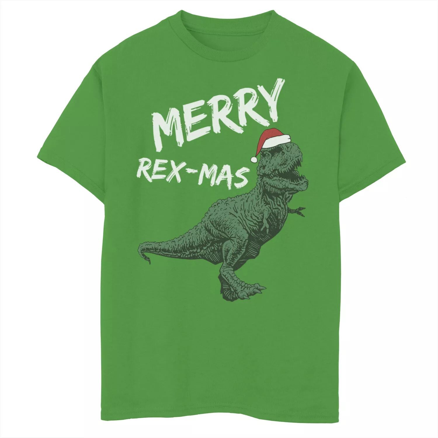 

Рождественская футболка с рисунком динозавра Merry Rex-Mas для мальчиков 8–20 лет Licensed Character