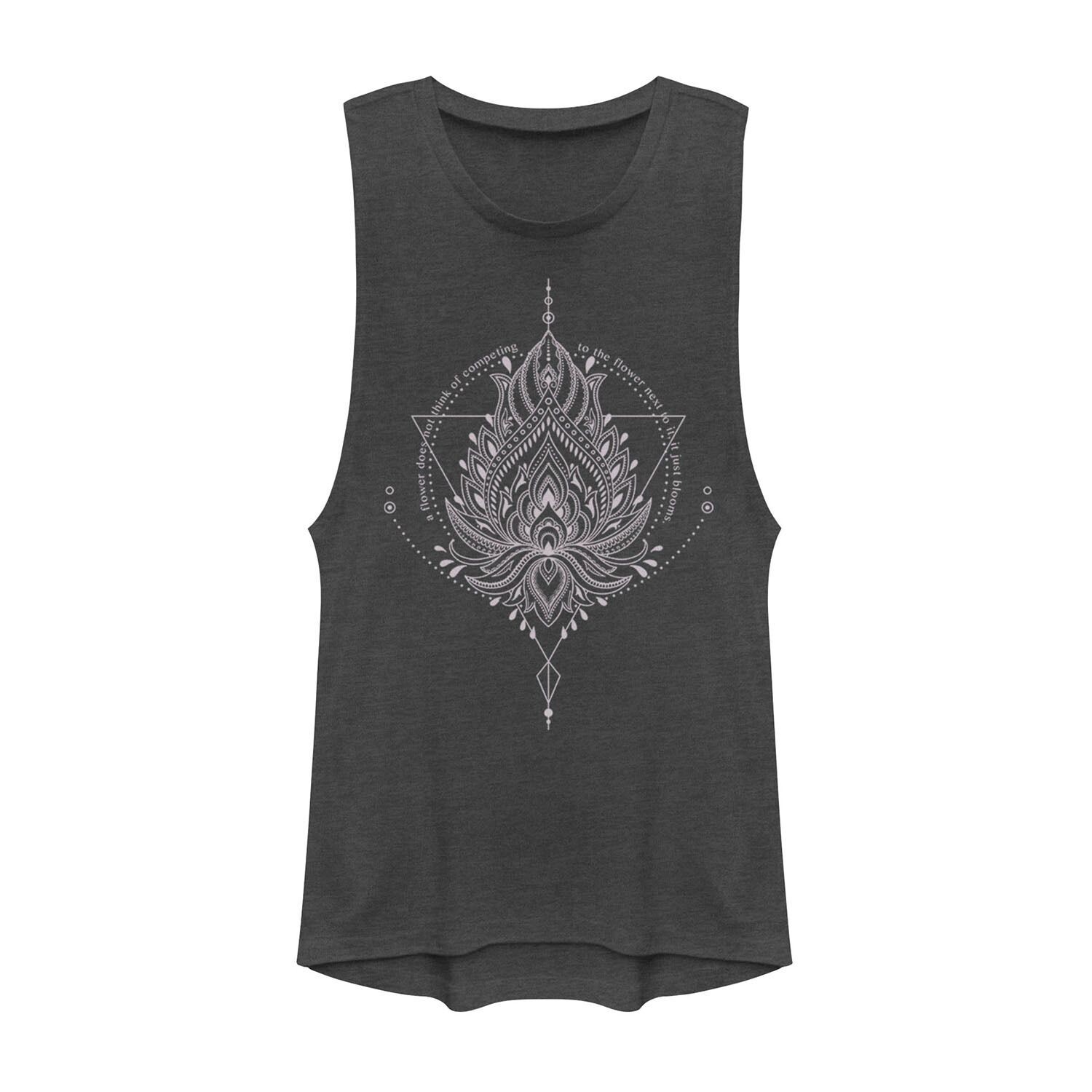 

Футболка с мускулистой графикой Pink Lotus Geo Design для юниоров
