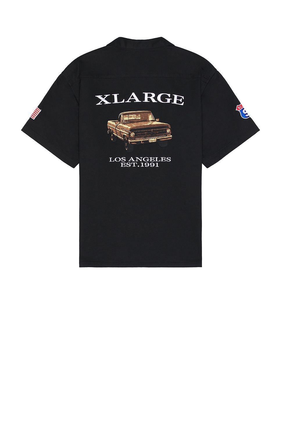 

Рубашка с коротким рукавом для старой пикапа Xlarge, черный