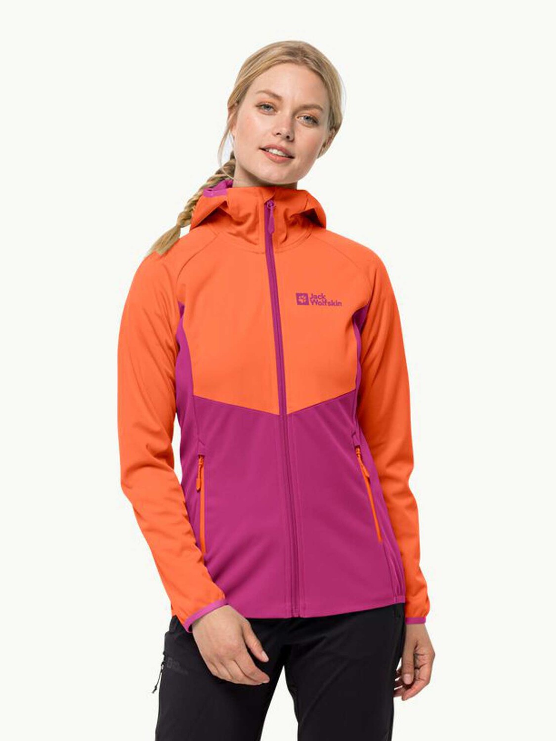 

Куртка Jack Wolfskin GO HIKE SOFTSHELL W, разноцветный