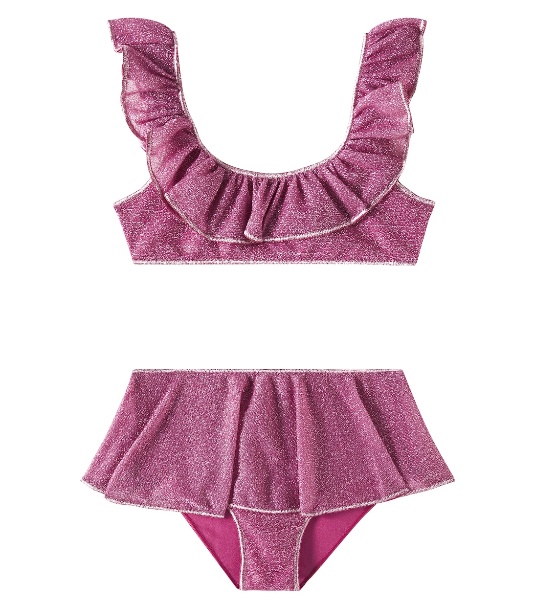 

Бикини с оборками из ламе Lumière Oséree Kids, розовый