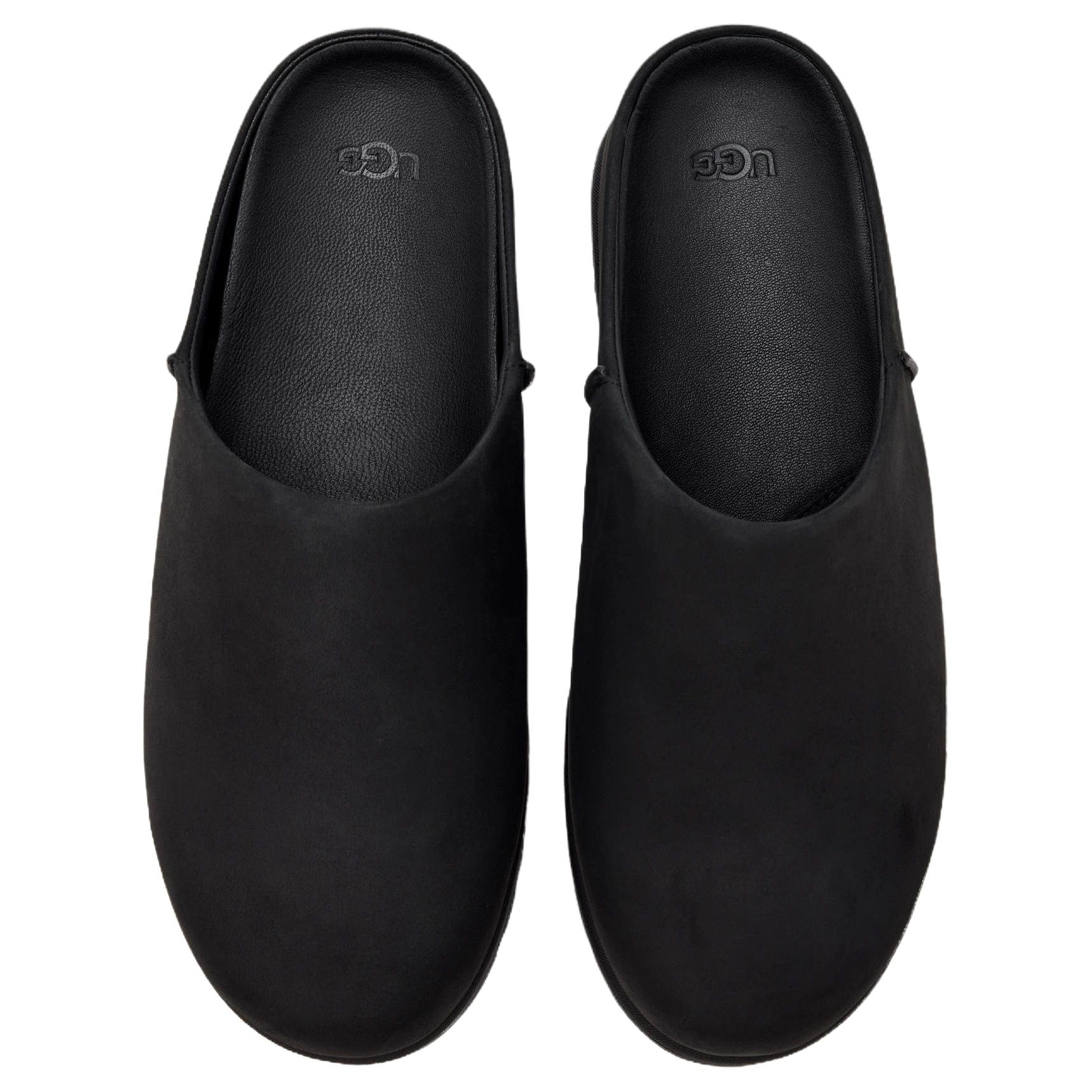 UGG Мужские тапочки с закрытым носком, устойчивые к истиранию, черные — фото 4