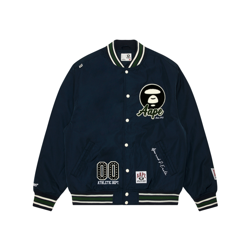 

Aape Куртка-бомбер A Bathing APE® с логотипом Moonface, Old Sea Blue NYD