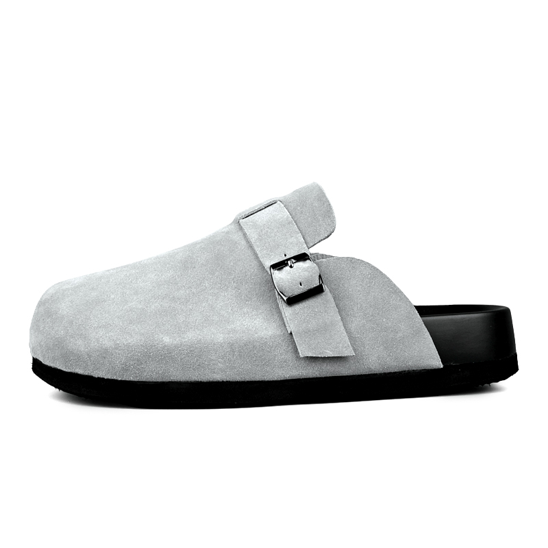 

XIE SHE Износостойкие противоскользящие тапочки с закрытым носком унисекс Mist Feather Gray, цвет Mist Feather Gray