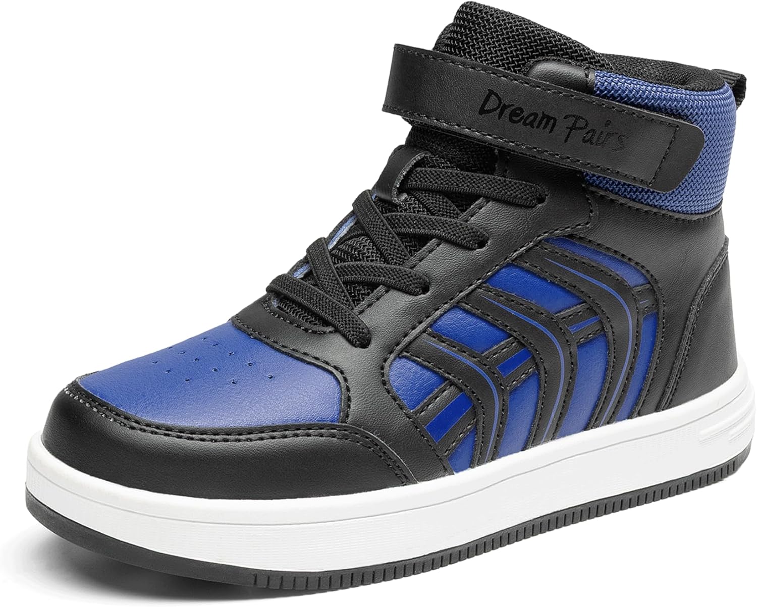 

Кроссовки DREAM PAIRS для мальчиков и девочек, высокие баскетбольные кроссовки для детей, LilLegends JuniorFly Jumpers, спортивная обувь для школы и зала, черный/синий