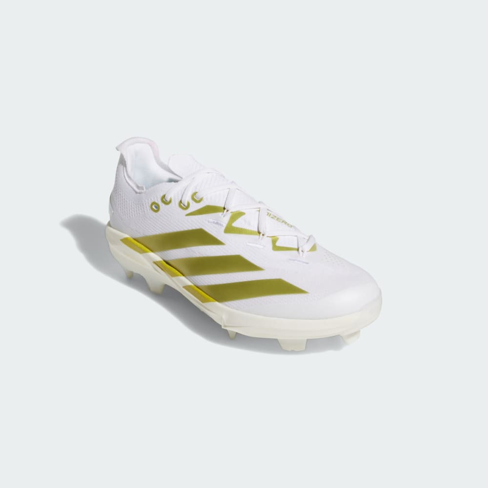 Бутсы Adidas Adizero Electric+ 2.0 TPU Cleats, цвет Cloud White/Gold Metallic/Gold Metallic — фото 4