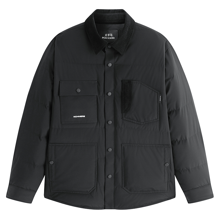 

Пуховик мужской PEACEBIRD MEN, черный 1