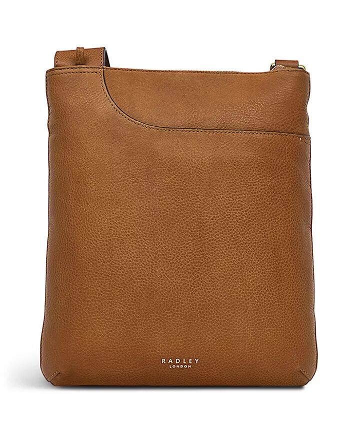 

Кожаное плечо через плечо Pockets Icon среднего размера на молнии Radley London, бежевый