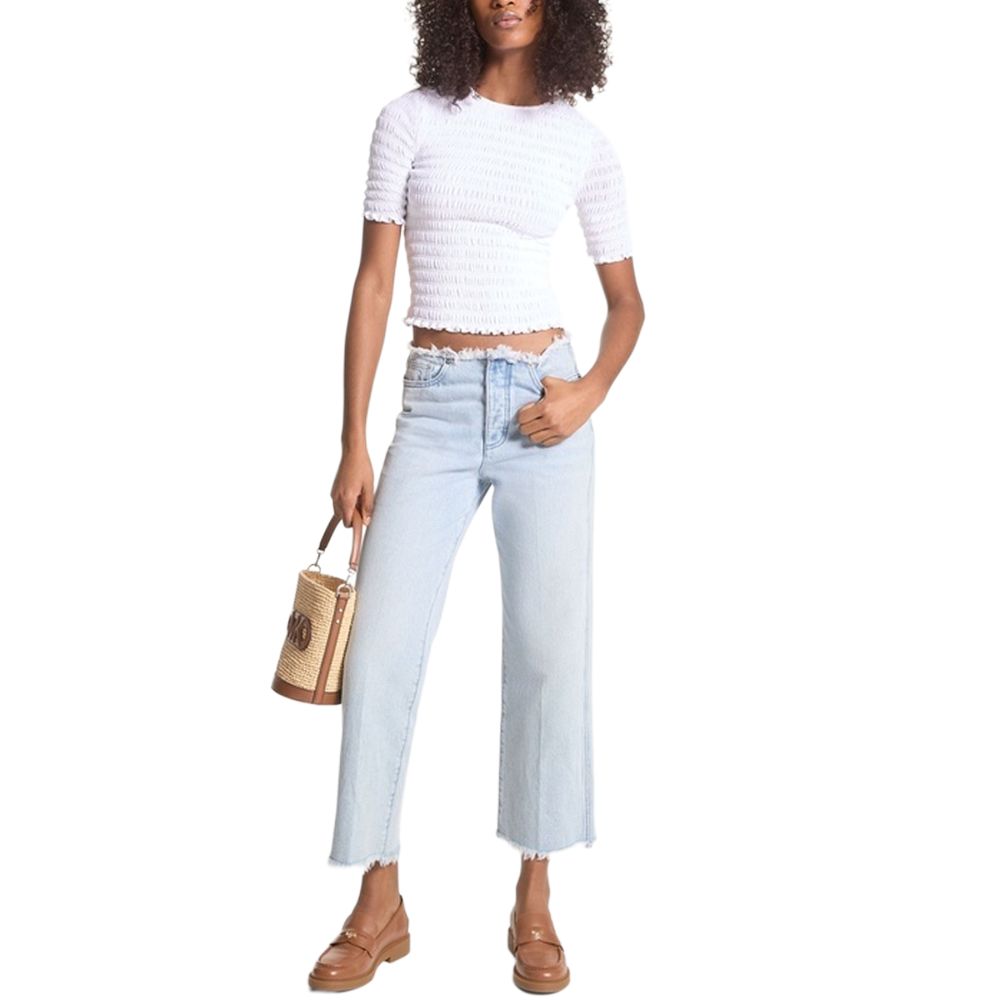 

Джинсы MMK SS24 женские светло-голубые MICHAEL KORS