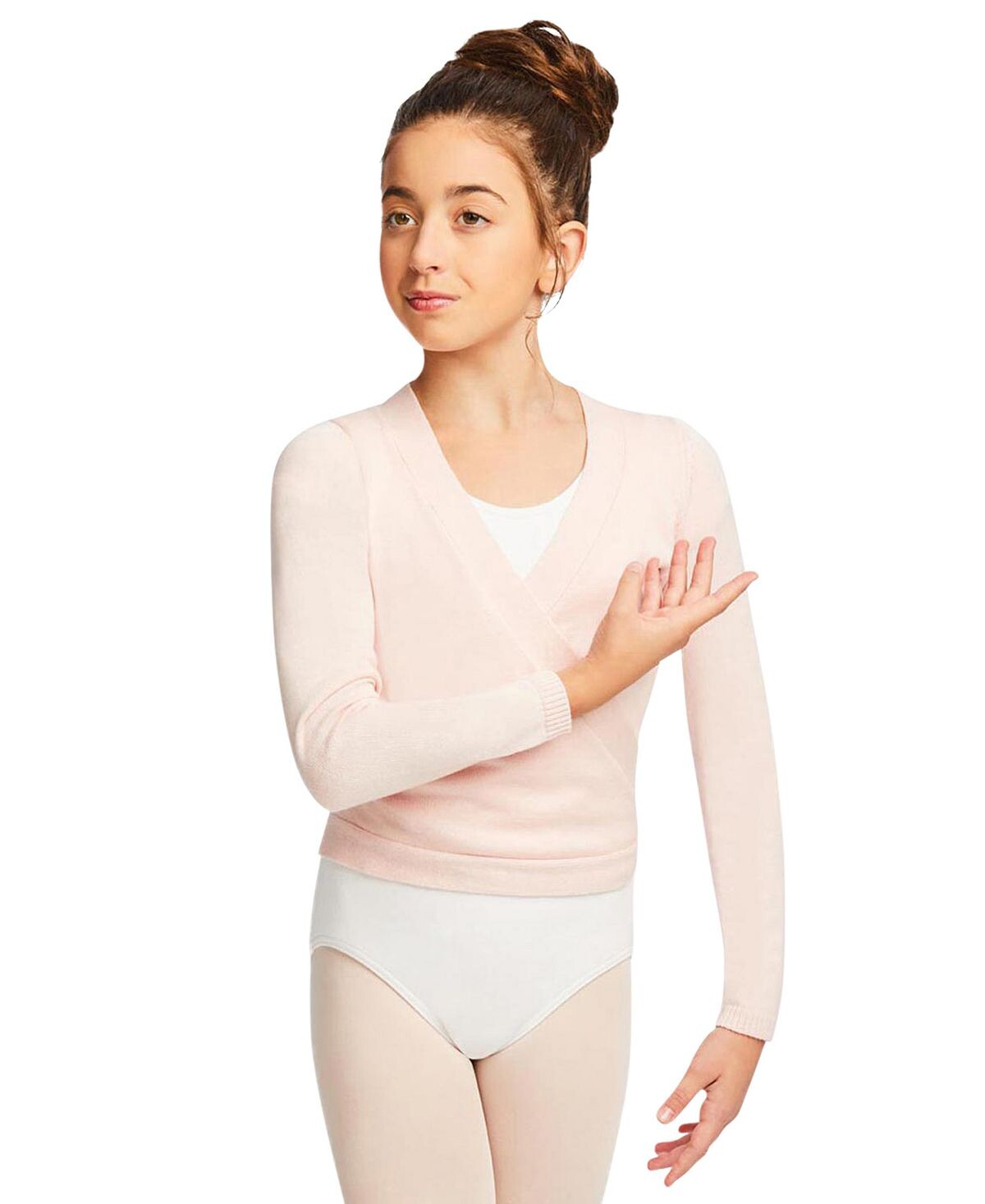 

Свитер с запахом для маленьких и больших девочек Capezio