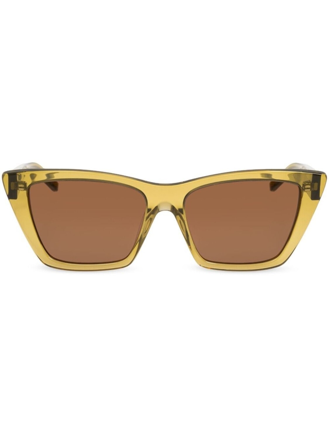 

Saint Laurent Eyewear солнцезащитные очки в прямоугольной оправе, зеленый