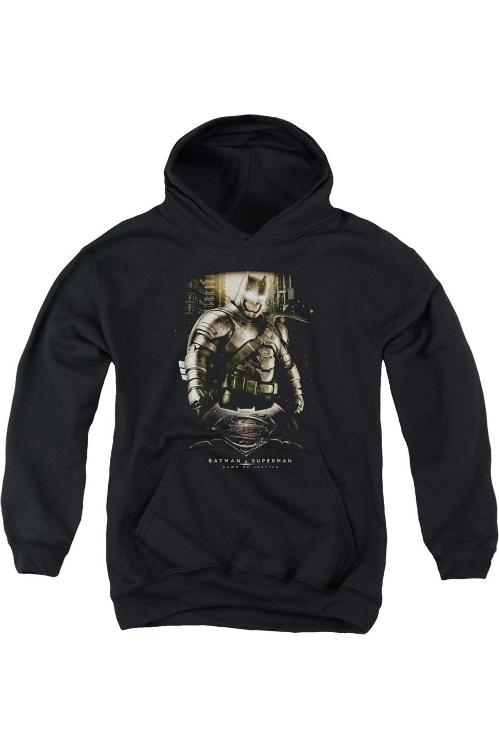 

Бэтмен против Супермена: Бэтс Ground Zero худи для подростков Gildan, черный