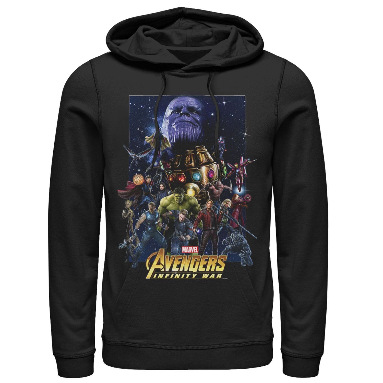 

Мужская толстовка с рисунком команды Avengers Infinity War Team Marvel