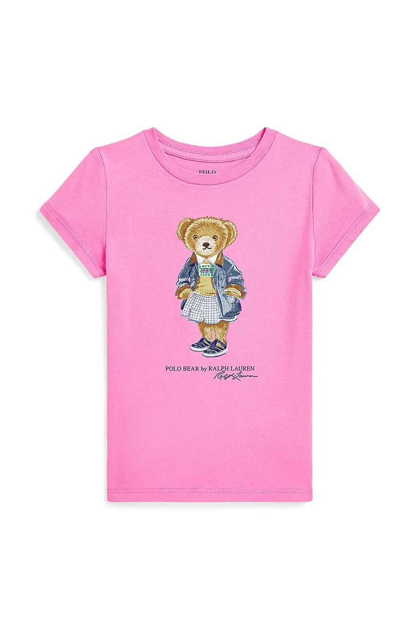 

Футболка из хлопка для детей Polo Ralph Lauren, розовый