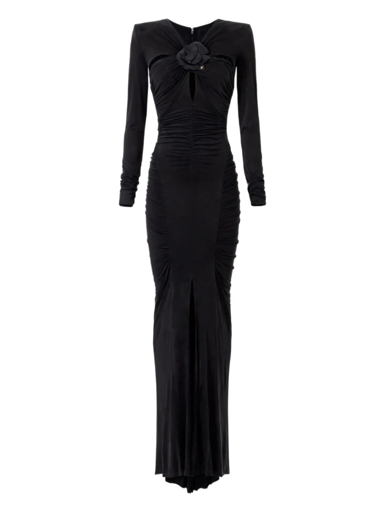

Платье со сборками Elisabetta Franchi, черный