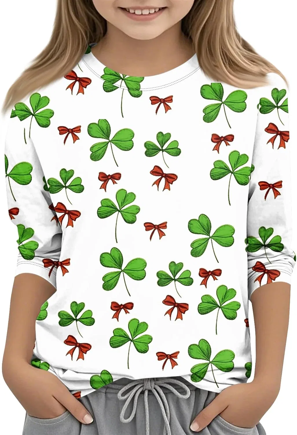 Футболка оверсайз с принтом St. Patrick's Day, Mint Green