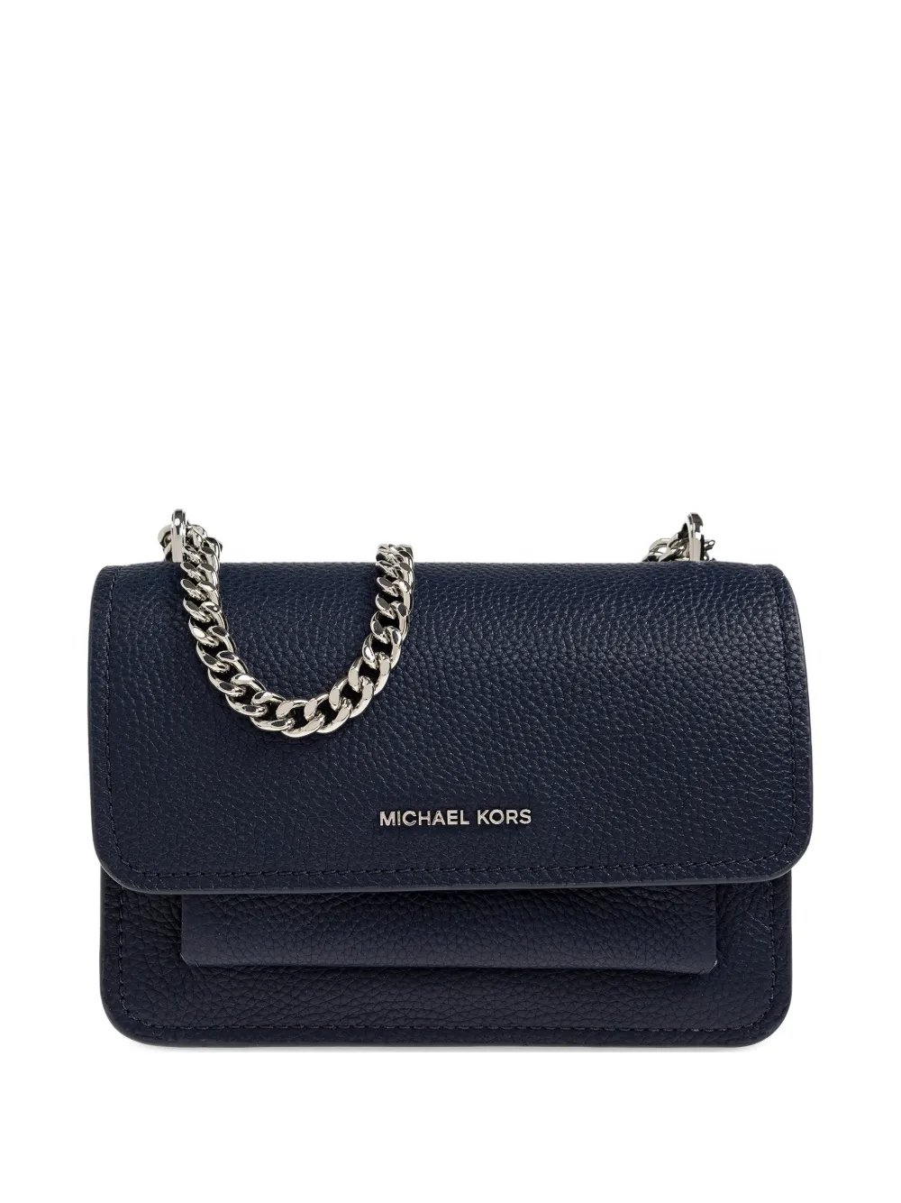 

Кожаная сумка через плечо с цепочкой Claire Michael Michael Kors, синий