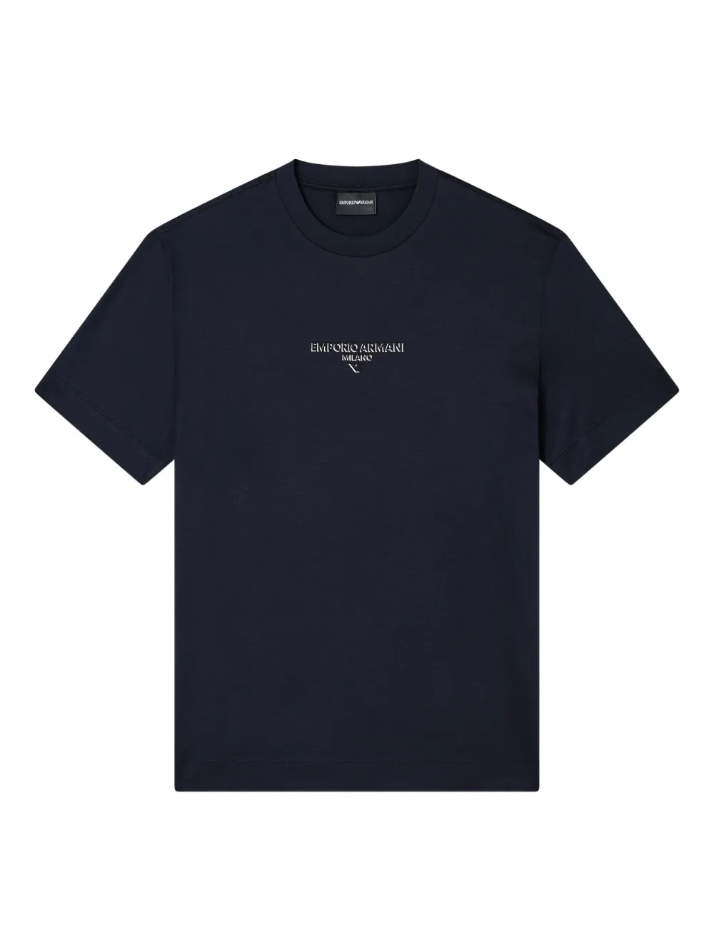 

Футболка с вышитым логотипом EMPORIO ARMANI, синий