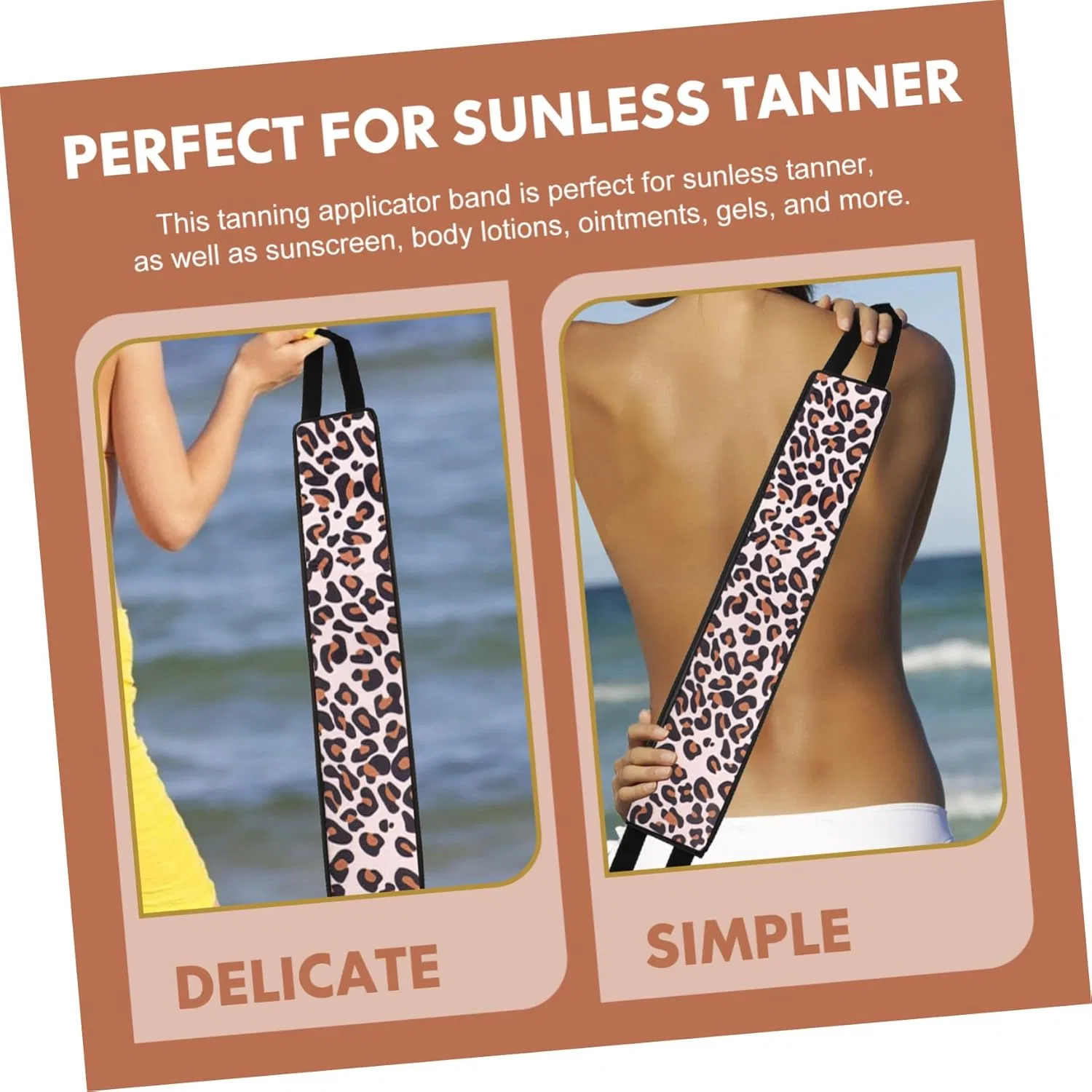 Аппликатор для автозагара Leopard Pullback Bronze Self Tanner Cream ELAYARD, длина 81 см — фото 2