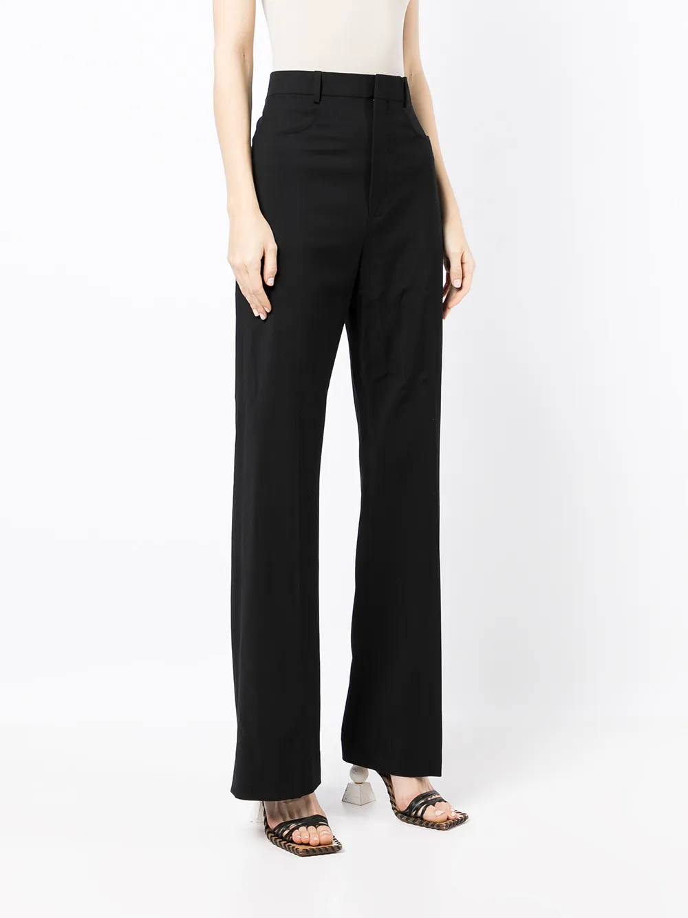 Расклешенные брюки Le Pantalon Sauge JACQUEMUS, черный — фото 3