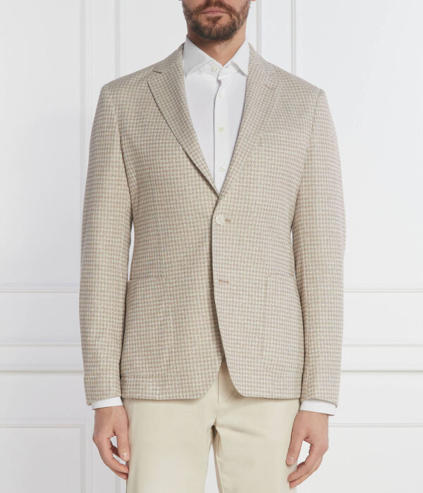 

Пиджак льняной Boss Hanry Regular Fit, бежевый