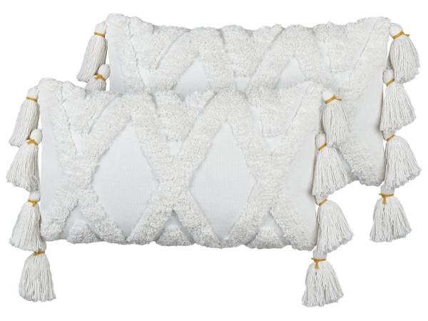 

Подушка Beliani 2 шт DAUR, 50x30x30 см цвет beige/creme/weiß