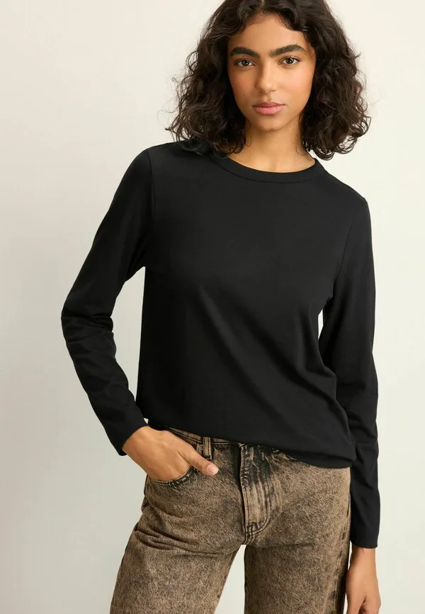 

Футболка с длинными рукавами стандартного кроя Next, Black, Черный, Футболка с длинными рукавами стандартного кроя Next, Black