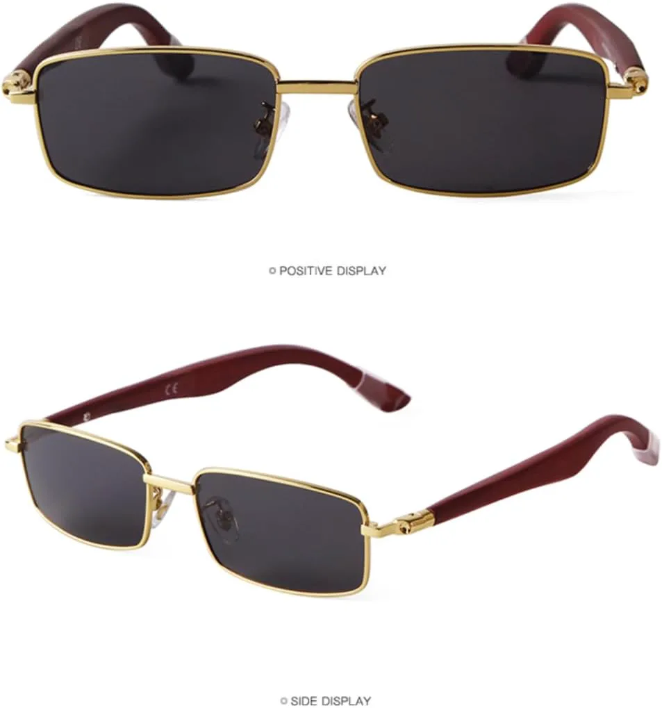 

Солнцезащитные очки с защитой UV400 | Коричневые без оправы, прозрачные линзы | для женщин и мужчин, для занятий спортом на открытом воздухе и вождения DSVIGF, 04