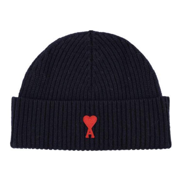 

AMIPARIS Шерстяная шапка с логотипом Ami Paris, Blue