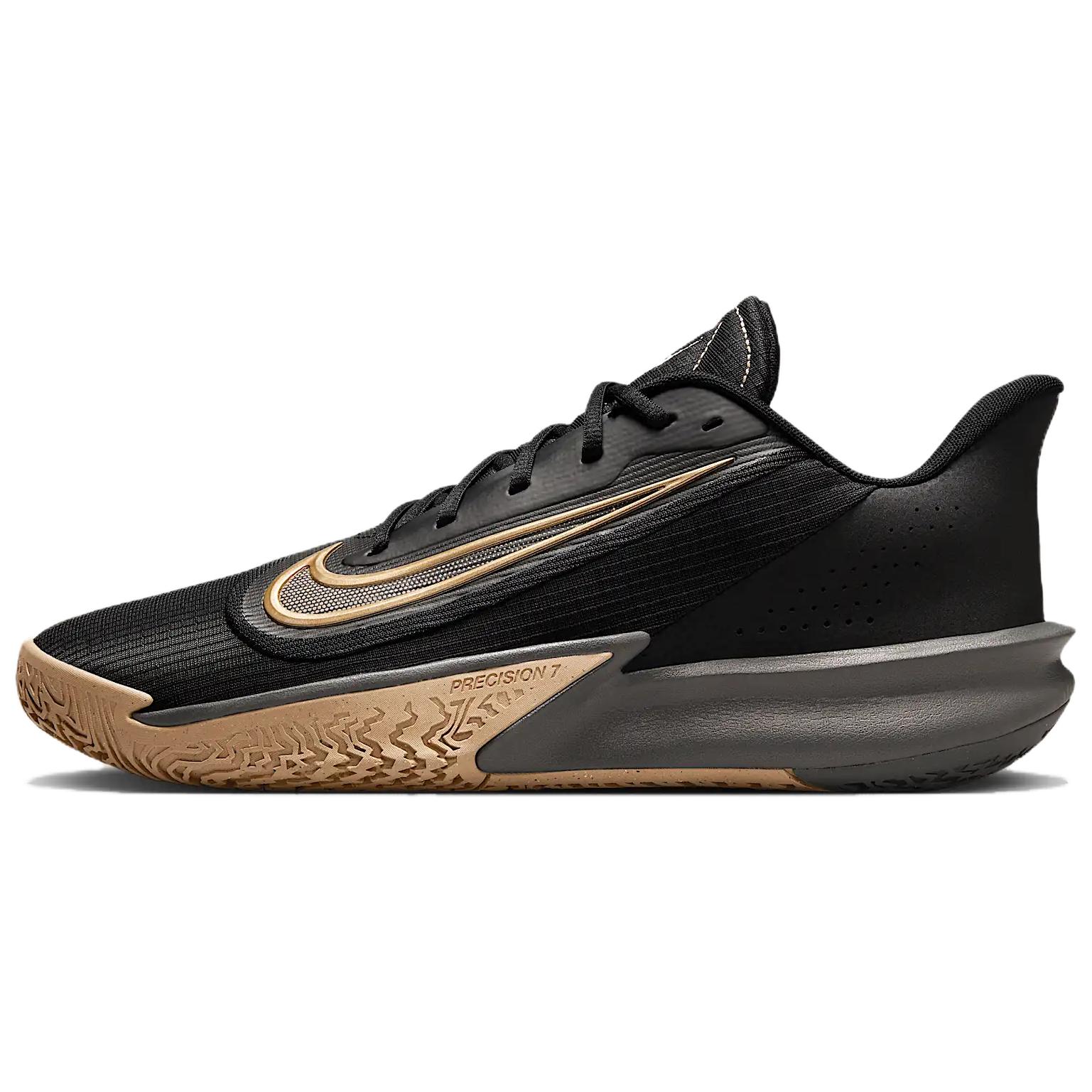 

Nike Кроссовки Precision 7 Black Parachute Beige Iron Grey Metallic Gold