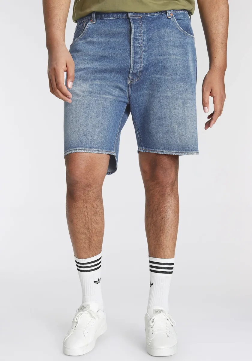 

Джинсы-бермуды Levi's Plus "501 HEMMED SHORTS", с эластичным наполнением, цвет Dark Indigo