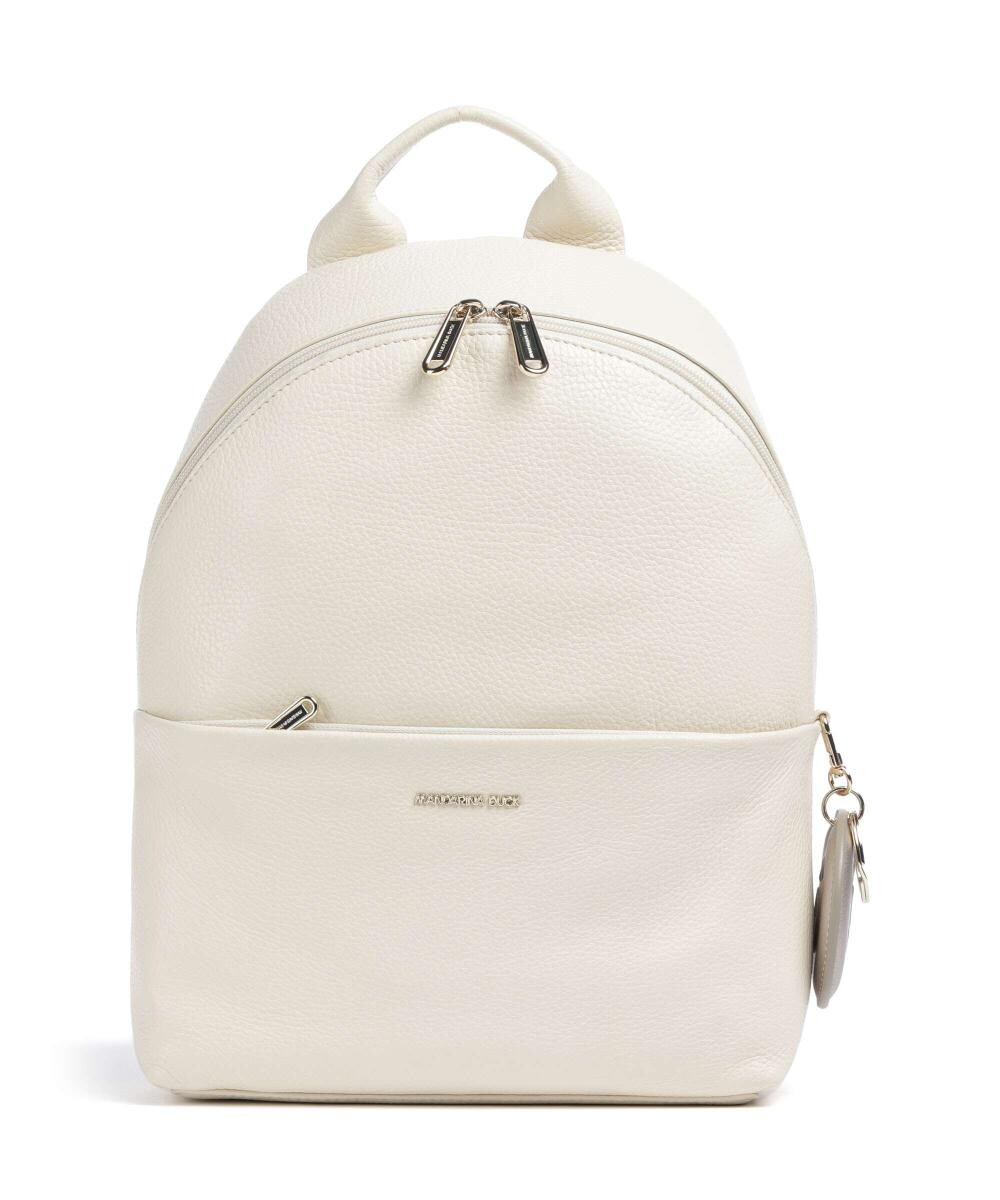 

Мягкий кожаный рюкзак из зернистой телячьей кожи Mandarina Duck, бежевый